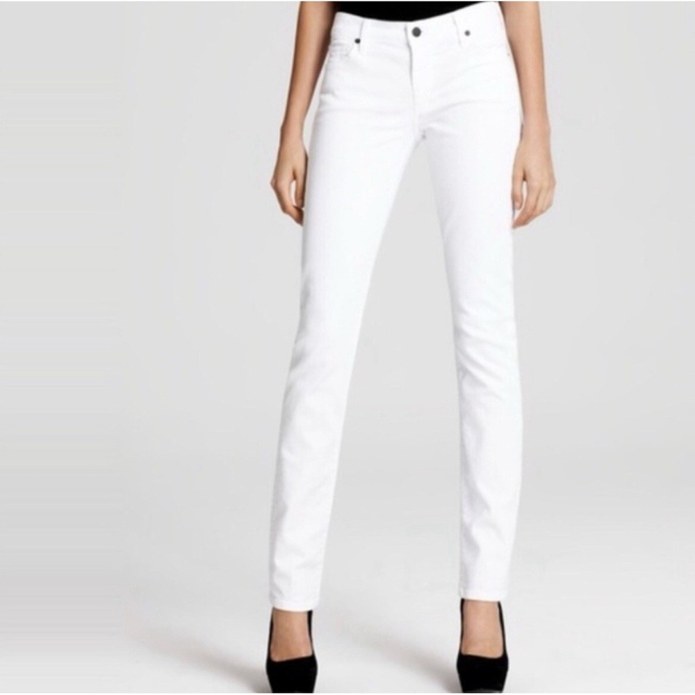 Citizens Of‎ Humanity Jeans Womens 28 Skinny White Crop Low Phantom Stretch USA